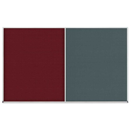 United Visual Products Enclosed Corkboard, 1 Door, 48"x36", 4" Fra UV3402-WHITE-CINNABA